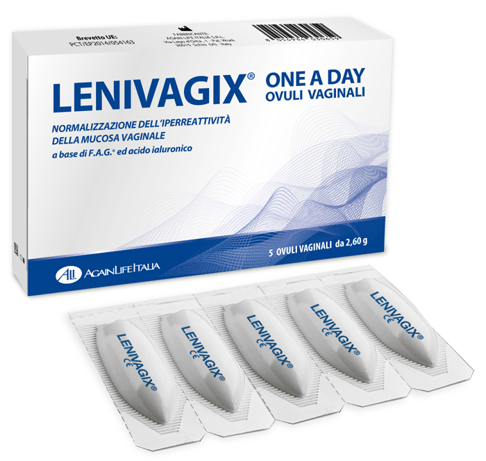 LENIVAGIX ONE A DAY 5 OVULI VAGINALI - farmacia187.it