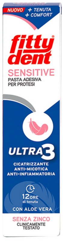 FITTYDENT SENSITIVE PASTA ADESIVA CON ALOE VERA 40 G - farmacia187.it