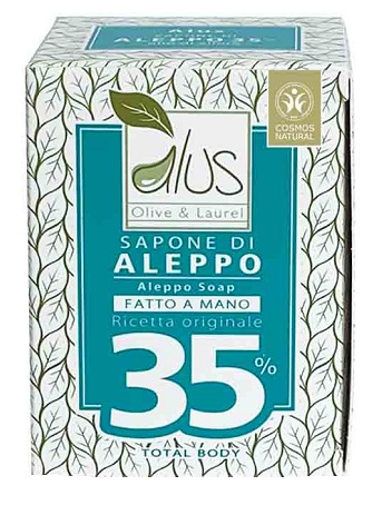 ALUS OLIVE & LAUREL SAPONE DI ALEPPO FATTO A MANO 35% 200 G - farmacia187.it
