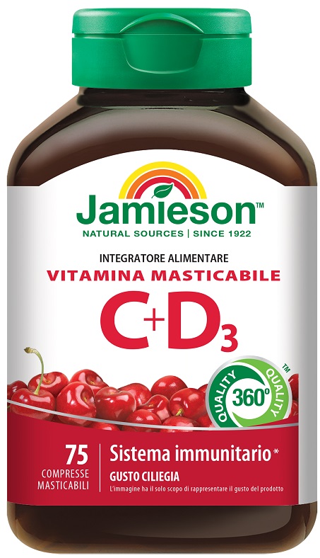 JAMIESON VITAMINA C 500 + D 75 COMPRESSE - farmacia187.it