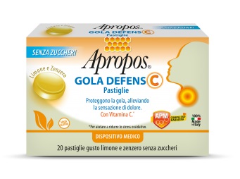 APROPOS GOLA DEFENS C LIMONE/ZENZERO 20 PASTIGLIE - farmacia187.it
