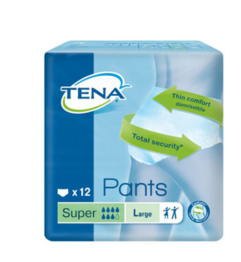 PANNOLONE PULL UP TENA PANTS SUPER TAGLIA LARGE 12 PEZZI - farmacia187.it