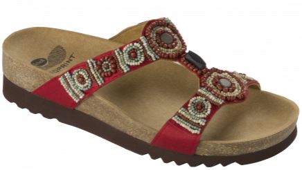 NEW BOGOTA' WEDGE SATIN+BEADS WOMENS RED 36 COLLEZIONE SS17 1 PAIO - farmacia187.it