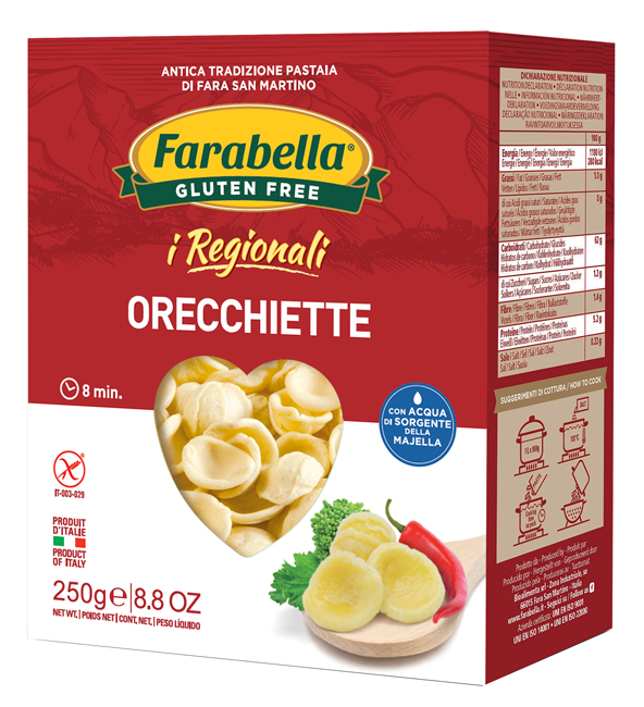 FARABELLA ORECCHIETTE I REGIONALI PASTA FRESCA STABILIZZATA 250 G - farmacia187.it