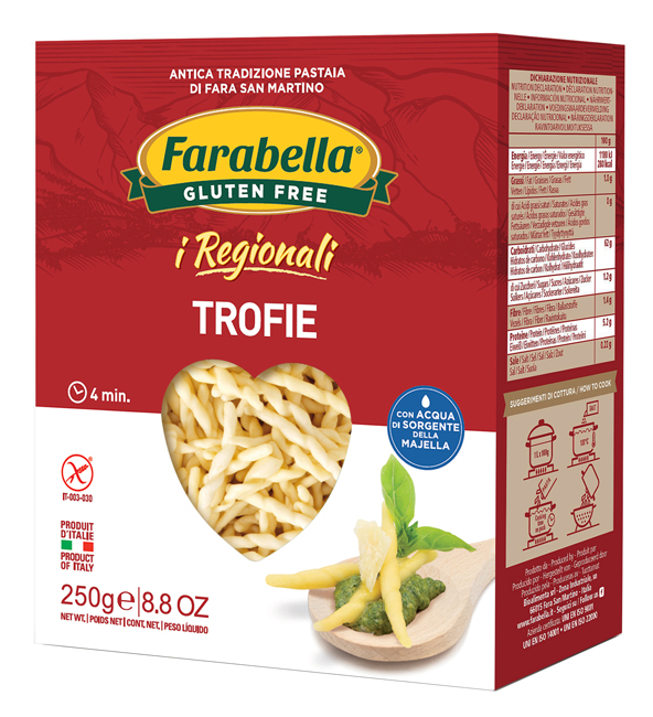 FARABELLA TROFIE I REGIONALI PASTA FRESCA STABILIZZATA 250 G - farmacia187.it