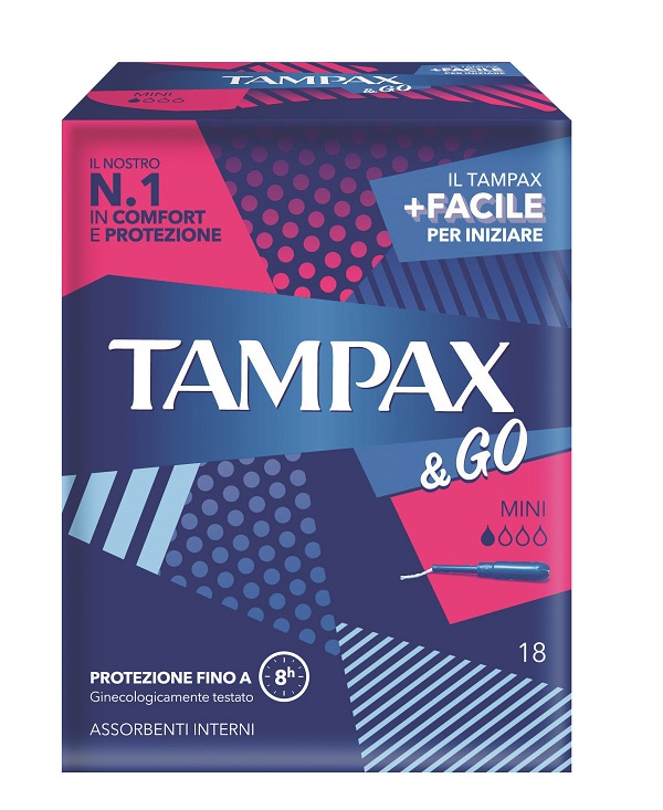 TAMPAX & GO MINI 18 PEZZI - farmacia187.it
