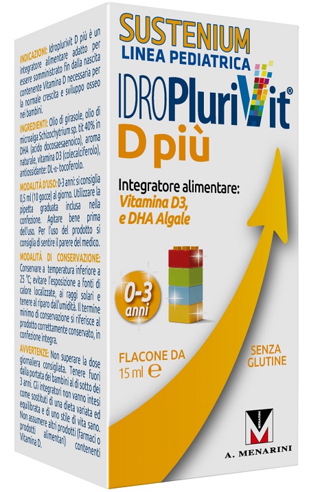 IDROPLURIVIT D+ SUSTENIUM 15 ML - farmacia187.it
