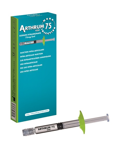 SIRINGA INTRA-ARTICOLARE ARTHRUM VISC 75 MONO INJECTION ACIDO IALURONICO 3 ML - farmacia187.it