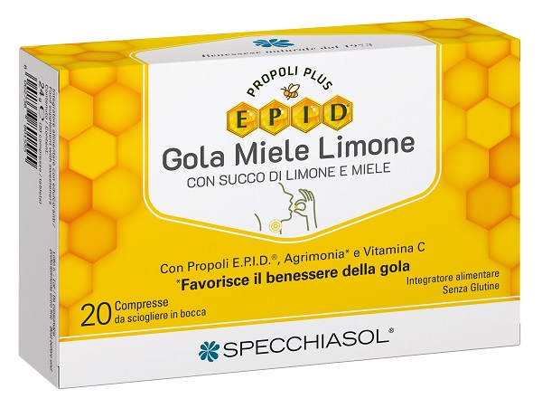 EPID GOLA MIELE LIMONE 20 COMPRESSE - farmacia187.it