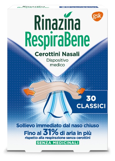 RINAZINA RESPIRABENE CEROTTI NASALI CLASSICI CARTON 30 PEZZI - farmacia187.it