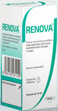 RENOVA COLLIRIO SOSTITUTO LACRIMALE A BASE DI ACIDO IALURONICO 0,4% FLACONE DA 10 ML SENZA CONSERVANTI - farmacia187.it