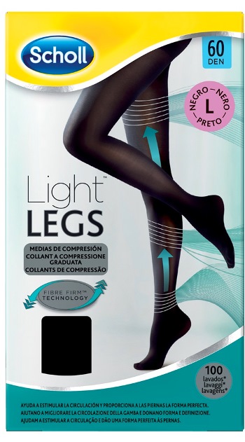 SCHOLL LIGHTLEGS 60 DENARI TAGLIA L COLORE NERO 1 PAIO - farmacia187.it