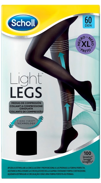 SCHOLL LIGHTLEGS 60 DENARI TAGLIA XL COLORE NERO 1 PAIO - farmacia187.it