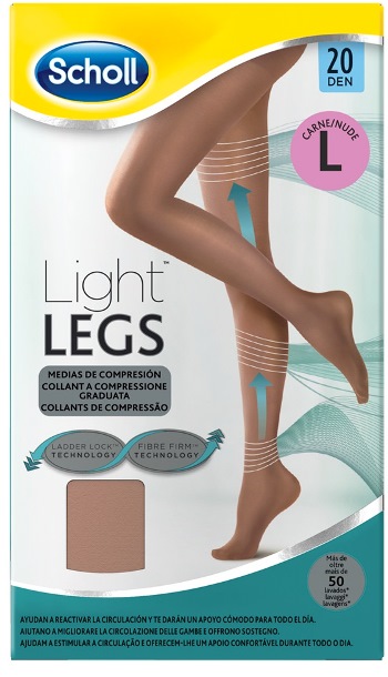 SCHOLL LIGHTLEGS 20 DENARI TAGLIA L COLORE NUDE 1 PAIO - farmacia187.it