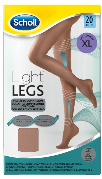 SCHOLL LIGHTLEGS 20 DENARI TAGLIA XL COLORE NUDE 1 PAIO - farmacia187.it