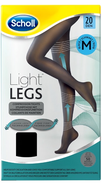 SCHOLL LIGHTLEGS 20 DENARI TAGLIA M COLORE NERO 1 PAIO - farmacia187.it