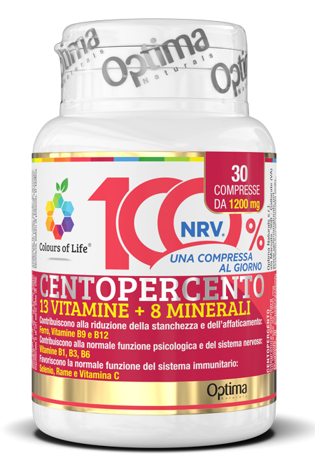 COLOURS OF LIFE CENTOPERCENTO 30 COMPRESSE 1200 MG - farmacia187.it