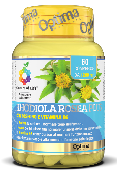 COLOURS OF LIFE RHODIOLA ROSEA PLUS 60 COMPRESSE 1200 MG - farmacia187.it