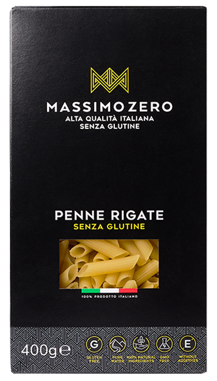 MASSIMO ZERO PENNE RIGATE 400 G - farmacia187.it