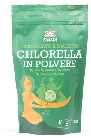 CHLORELLA POLVERE BIO 125 G ISWARI - farmacia187.it