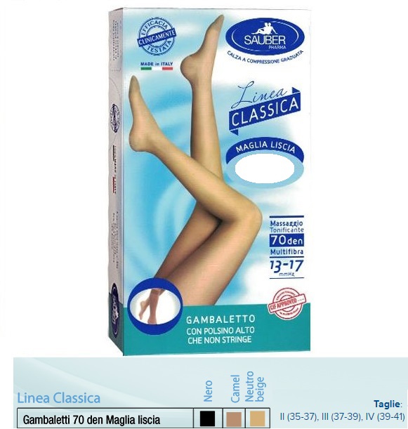 SAUBER GAMBALETTO MAGLIA LISCIA 70 DENARI CAMEL 3 - farmacia187.it