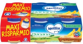 MELLIN OMOGENEIZZATO BANANA 6 X 100 G - farmacia187.it