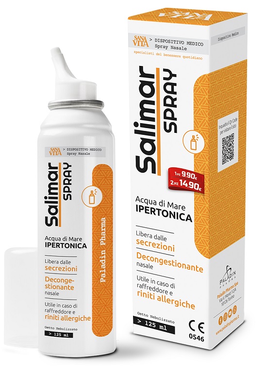 SPRAY NASALE IPERTONICO SANAVITA SALIMAR 125 ML - farmacia187.it
