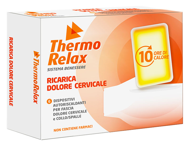 THERMORELAX RICARICA PER FASCIA DOLORE CERVICALE 6 DISPOSITIVI AUTORISCALDANTI - farmacia187.it