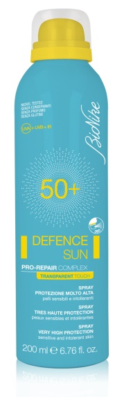 BIONIKE DEFENCE SUN SPRAY TRANSPARENT TOUCH SPF 50+ 200 ML - farmacia187.it