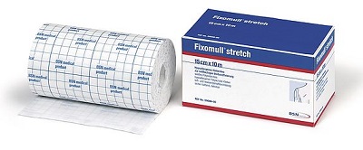 FASCIA AUTOADESIVA IPOALLERGENICA FIXOMULL STRETCH PER FISSAGGIO CATETERI M 10 X 5 CM - farmacia187.it
