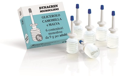 DYNACREN MICROCLISMI CAMOMILLA E MALVA 6 PEZZI DA 9 G PER ADULTI - farmacia187.it