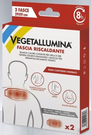 VEGETALLUMINA FASCIA RISCALDANTE 2 PEZZI - farmacia187.it
