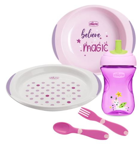 CHICCO SET PAPPA 12 MESI+ ROSA - farmacia187.it