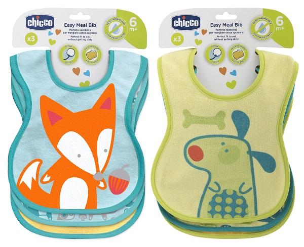 CHICCO BAVAGLINE PAPPA 6M+ 3PZ NEUTRE - farmacia187.it