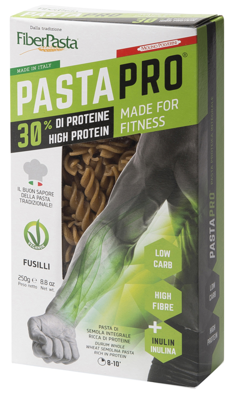 PASTAPRO FUSILLI INTEGRALI 30% PROTEINE 250 G - farmacia187.it