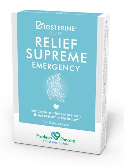 BIOSTERINE RELIEF SUPREME EMERGENCY 12 COMPRESSE - farmacia187.it