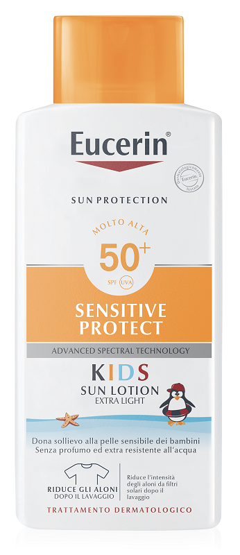 EUCERIN SUN PROTECTION SPF 50+ SENSITIVE PROTECT KIDS SUN LOTION EXTRA LIGHT 400 ML - farmacia187.it