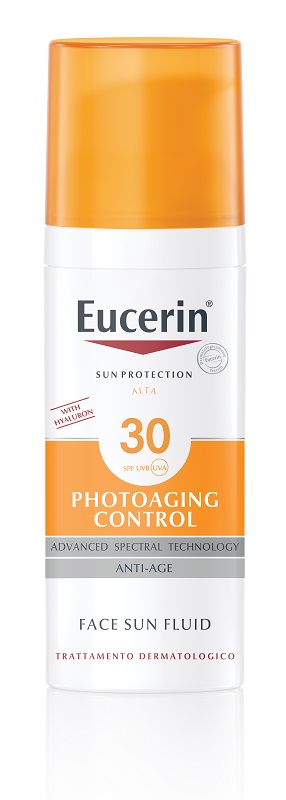 EUCERIN SUN PROTECTION SPF 30 PHOTOAGING CONTROL FACE SUN FLUID ANTI AGE 50 ML - farmacia187.it