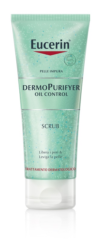 EUCERIN PELLE IMPURA DERMOPURIFYER OIL CONTROL SCRUB 100 ML - farmacia187.it