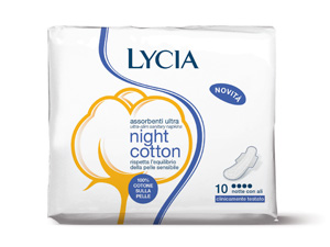 LYCIA COTONE ALI NOTTE 10 PEZZI - farmacia187.it