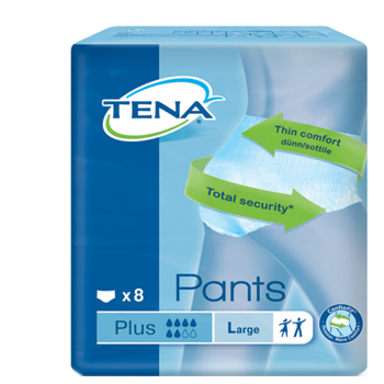 PANNOLONE PULL-UP TENA PANTS PLUS TAGLIA LARGE 8 PEZZI - farmacia187.it