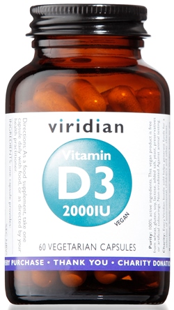 VIRIDIAN VITAMIN D3 2000IU 60CPS - farmacia187.it