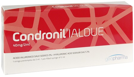 SIRINGA INTRA-ARTICOLARE CONDRONIL IALDUE PRERIEMPITA ACIDO IALURONICO SALE SODICO 40 MG 2 ML - farmacia187.it