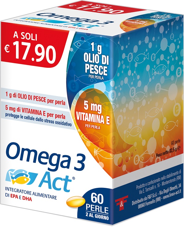 OMEGA 3 ACT 1G 60 PERLE - farmacia187.it