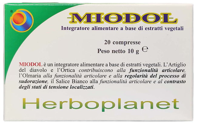 MIODOL 20 COMPRESSE BLISTER 10 G - farmacia187.it