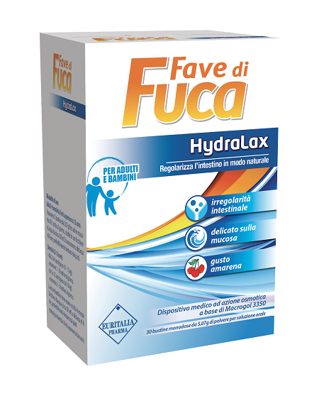 FAVE DI FUCA HYDRALAX 30 BUSTINE MONODOSE DA 5,07 G GUSTO AMARENA - farmacia187.it