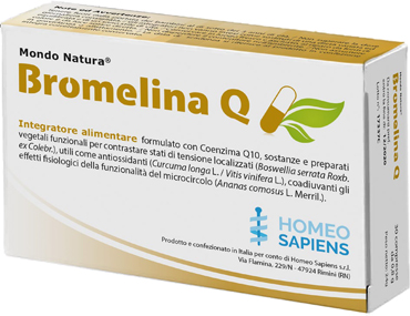 BROMELINA Q MONDO NATURA 30 COMPRESSE - farmacia187.it