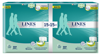 PANNOLONE A MUTANDA LINES SPECIALIST SUPER LARGE 30 PEZZI - farmacia187.it