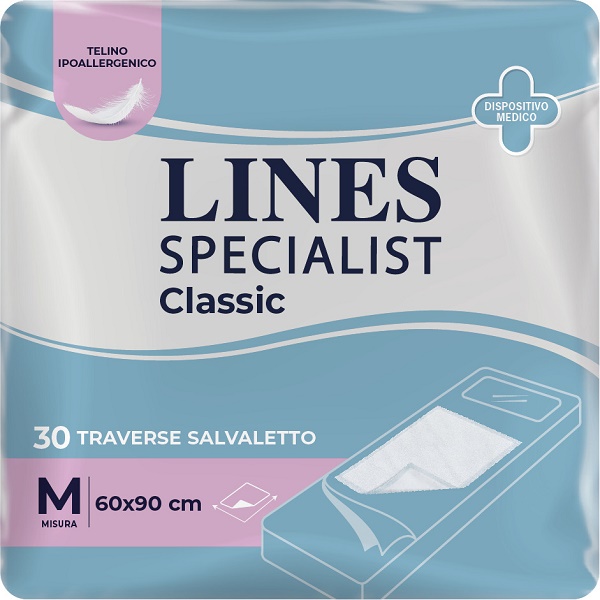 TRAVERSA ASSORBENTE LINES SPECIALIST CLASSIC MISURA 60X90 CM 30 PEZZI - farmacia187.it