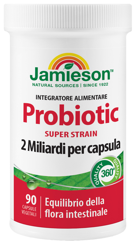 JAMIESON PROBIOTIC SUPER STRAIN 90 CAPSULE VEGETALI - farmacia187.it